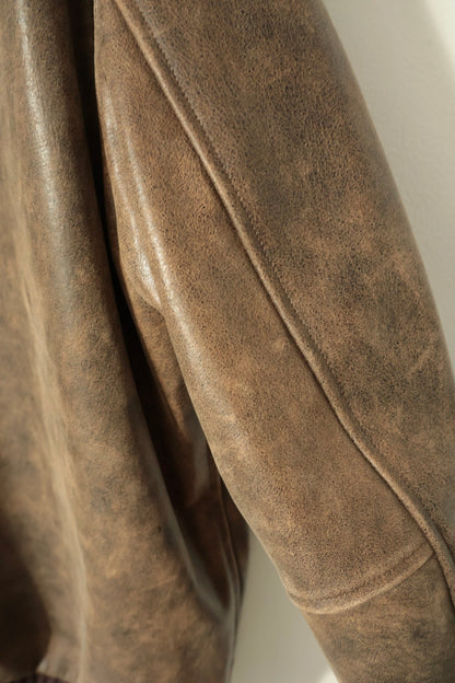 【Cale】ANTIQUE CALF AWARD JACKET