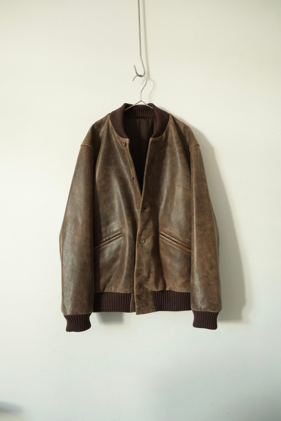 【Cale】ANTIQUE CALF AWARD JACKET