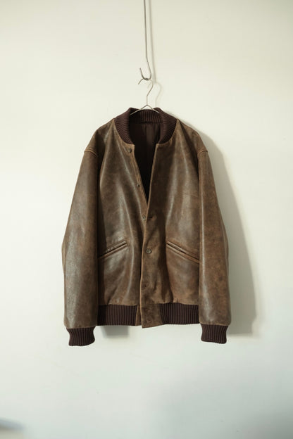 【Cale】ANTIQUE CALF AWARD JACKET