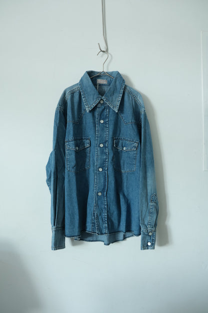 【KOOKY ZOO 】JUVENILE DENIM WESTERN SHIRT