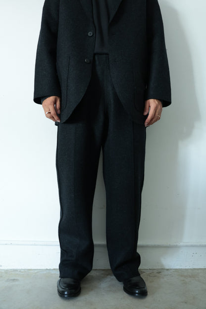 【Cale】WOOL FELT EASY PANTS