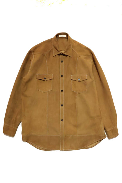 【Cale】SHEEP SUEDE LIGHT WESTERN SHIRT