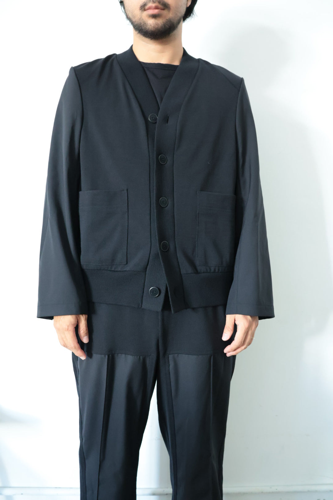 【i'm here:】UN(I) FORM JERSEY : DOCKING CARDIGAN