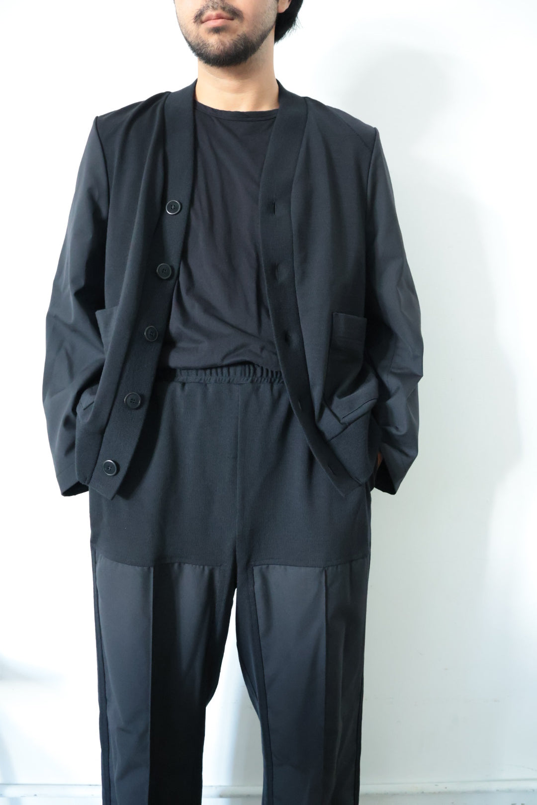 【i'm here:】UN(I) FORM JERSEY : DOCKING CARDIGAN