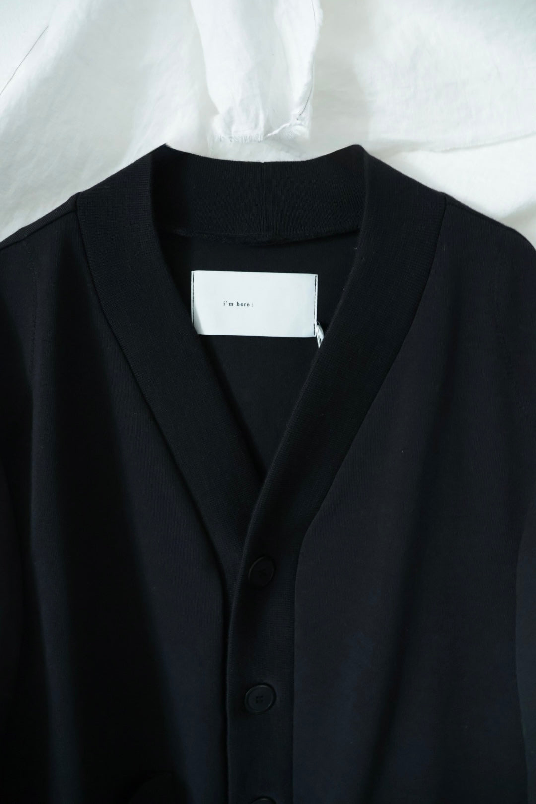 【i'm here:】UN(I) FORM JERSEY : DOCKING CARDIGAN