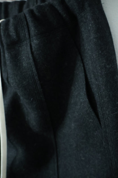 【Cale】WOOL FELT EASY PANTS