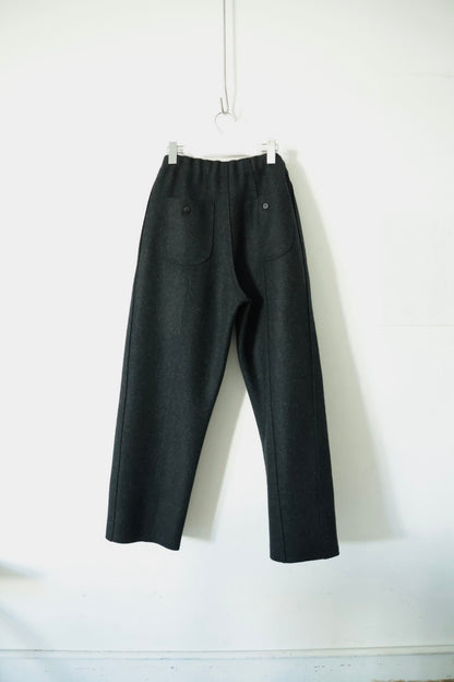 【Cale】WOOL FELT EASY PANTS