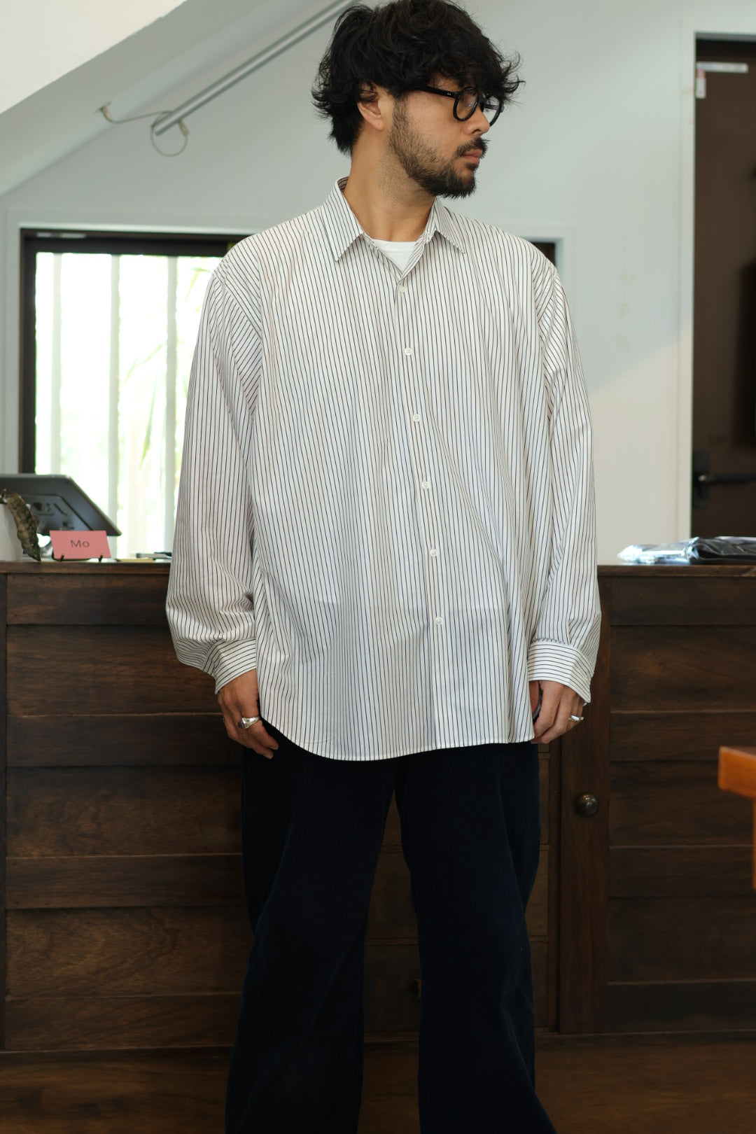 20%off【YLÈVE】COTTON VIYELLA WORK SHIRT