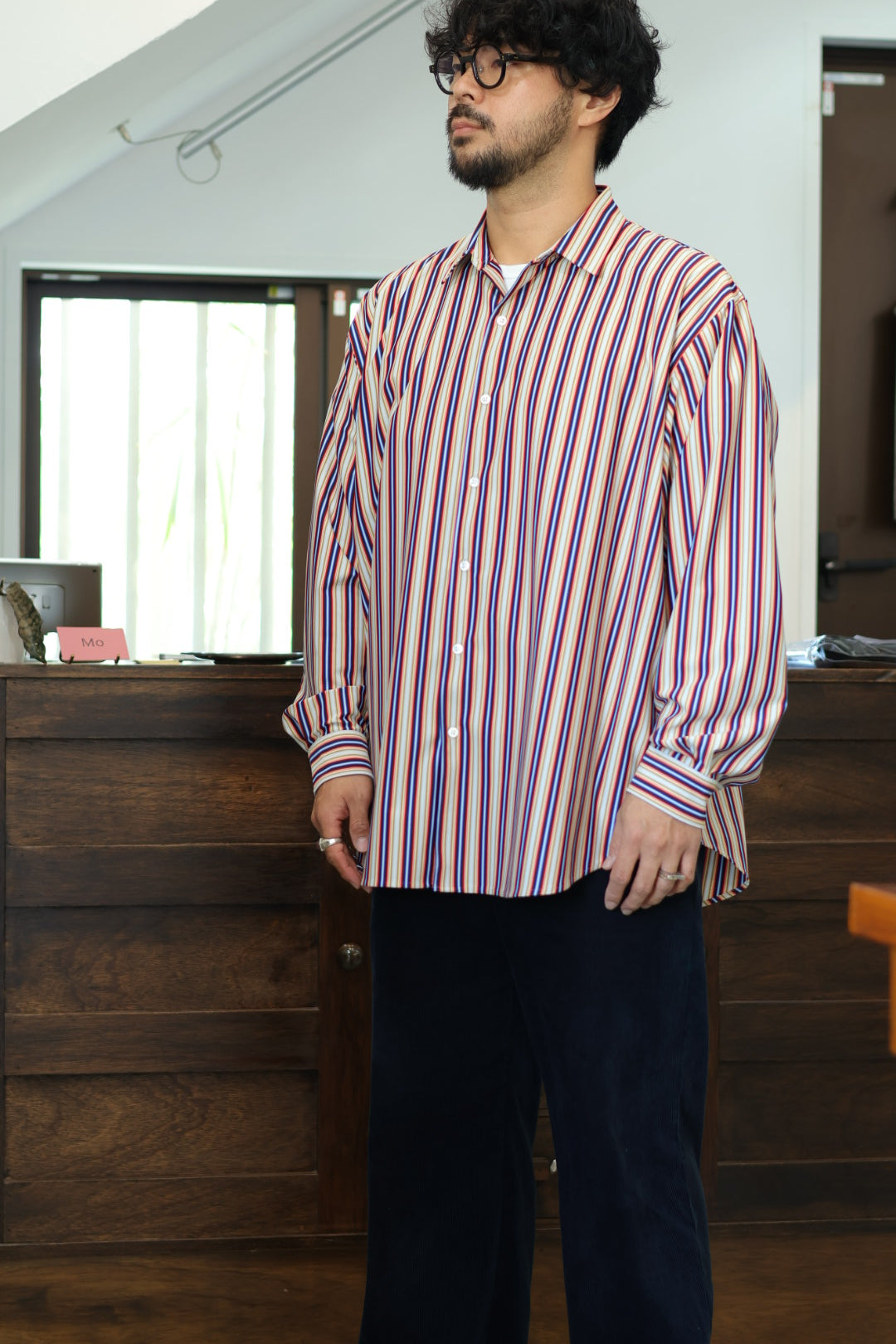 20%off【YLÈVE】COTTON VIYELLA WORK SHIRT