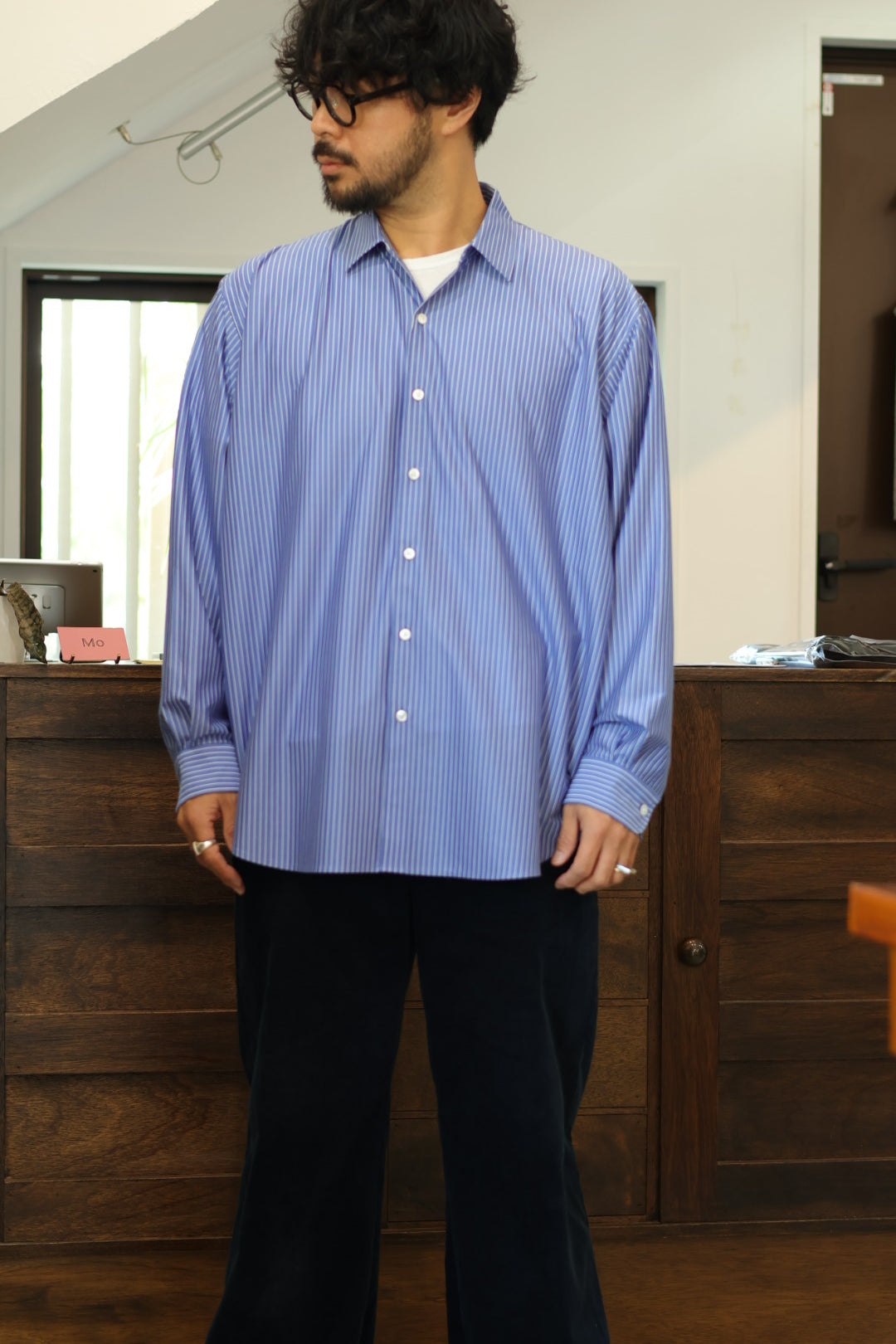 20%off【YLÈVE】COTTON VIYELLA WORK SHIRT