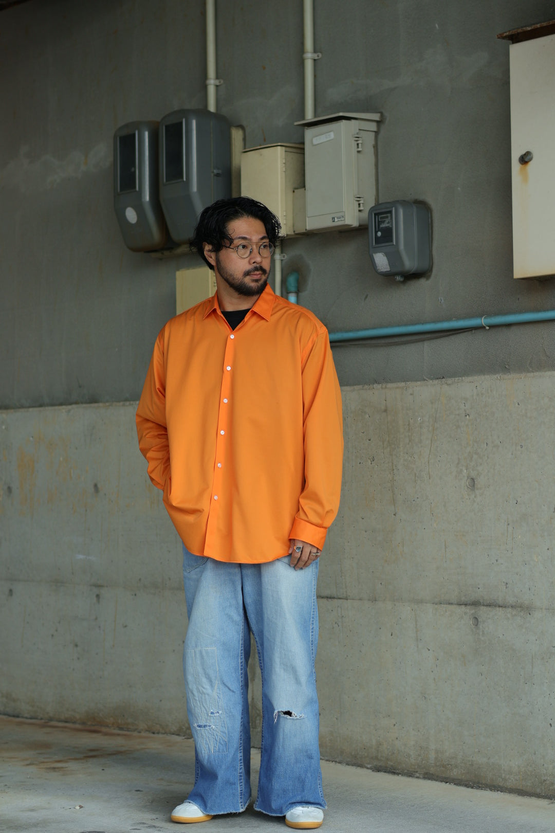 20%off【YLÈVE】COTTON VIYELLA WORK SHIRT