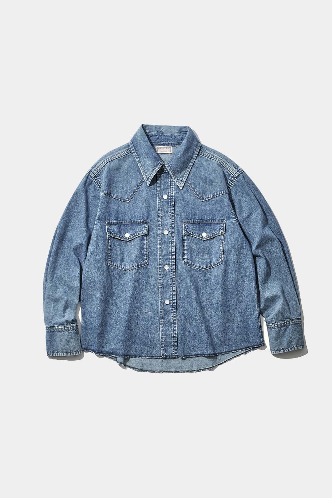 【KOOKY ZOO 】JUVENILE DENIM WESTERN SHIRT