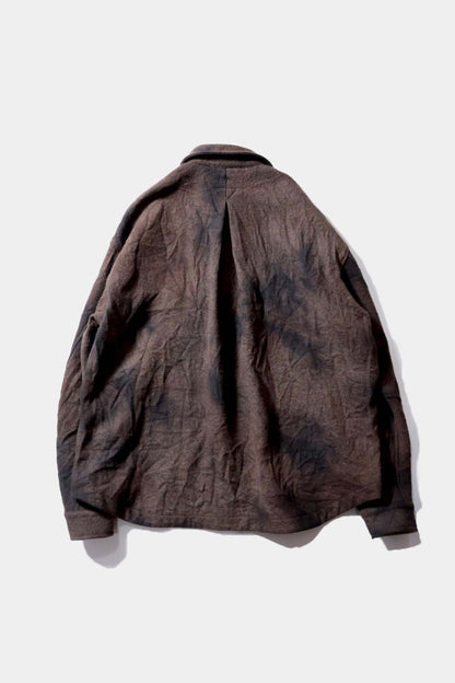 【satou】Half zip melton shirt  (sabi)