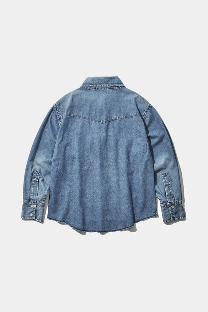 【KOOKY ZOO 】JUVENILE DENIM WESTERN SHIRT