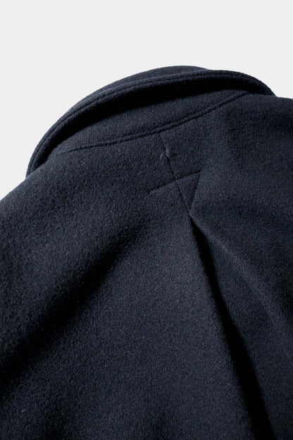 【satou】Half zip melton shirt  (kuro)