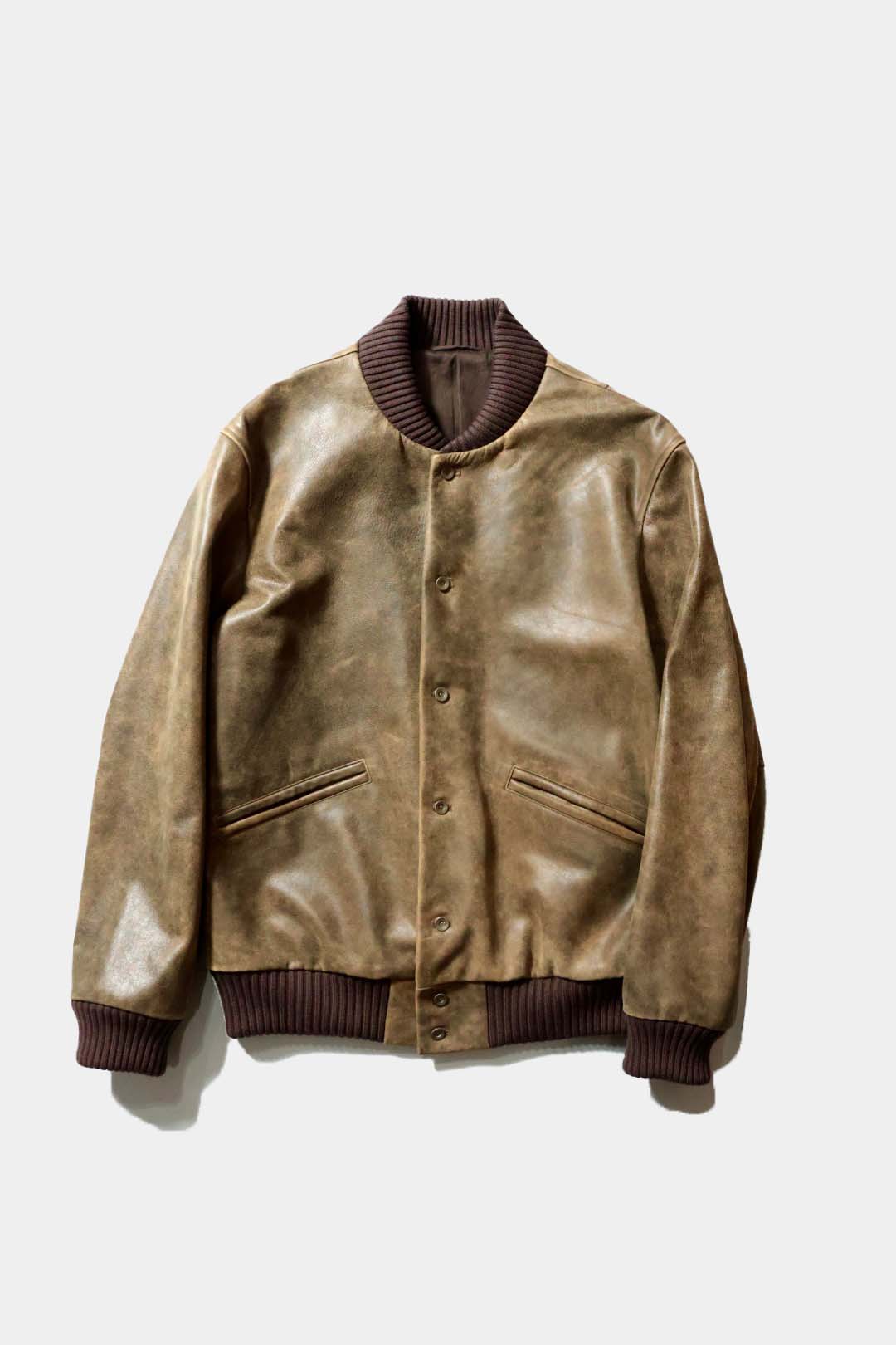 【Cale】ANTIQUE CALF AWARD JACKET