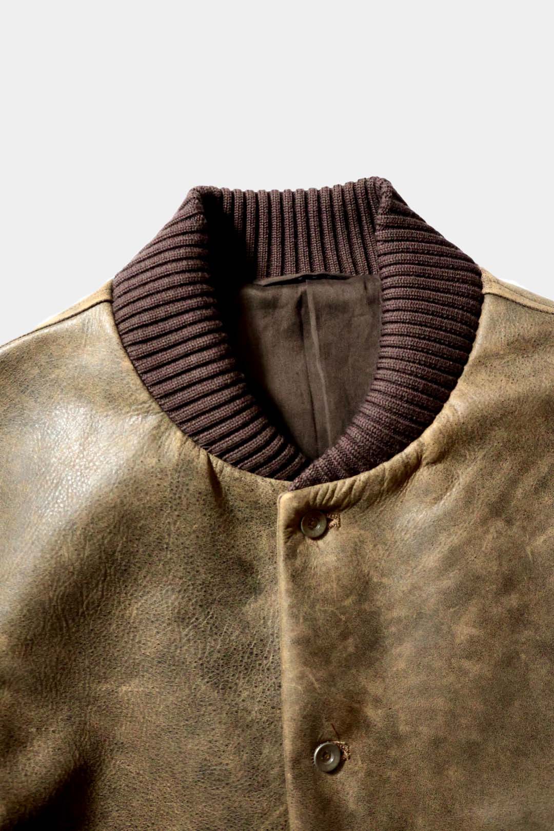 【Cale】ANTIQUE CALF AWARD JACKET