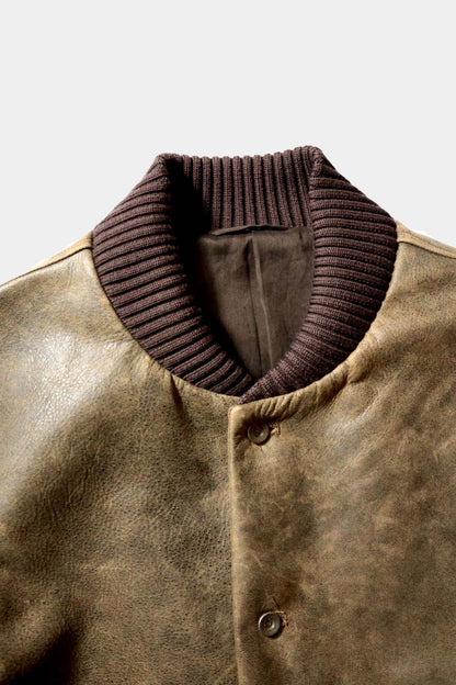 【Cale】ANTIQUE CALF AWARD JACKET