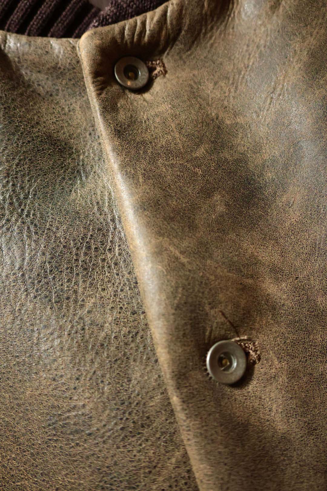 【Cale】ANTIQUE CALF AWARD JACKET