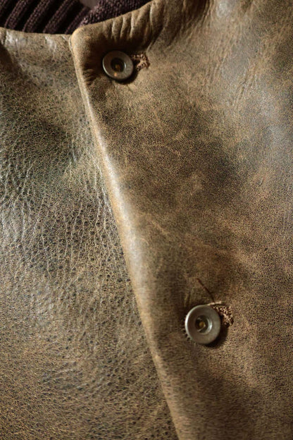 【Cale】ANTIQUE CALF AWARD JACKET