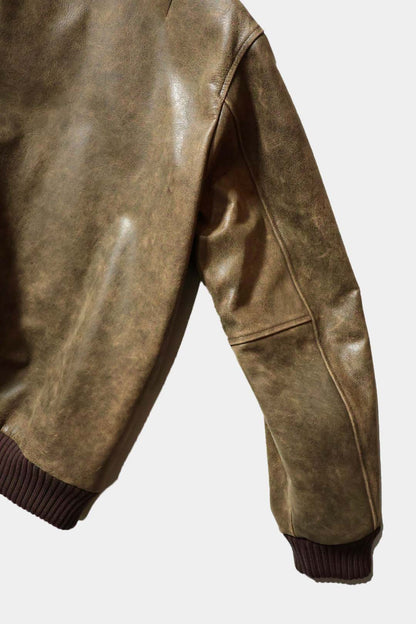 【Cale】ANTIQUE CALF AWARD JACKET