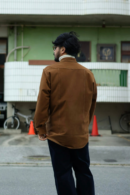 【Cale】LIGHT SHEEP SUEDE WESTERN SHIRT