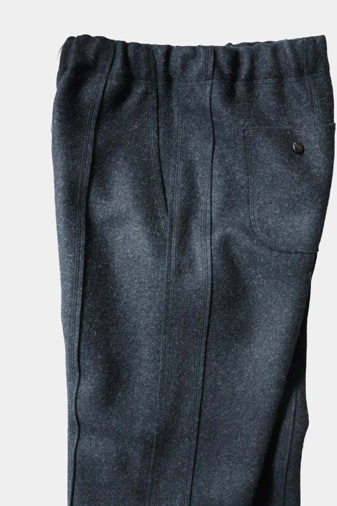 【Cale】WOOL FELT EASY PANTS