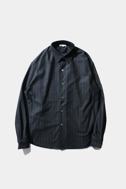 【KANEMASA PHIL.】36G Wool Stripe Ideal Shirt