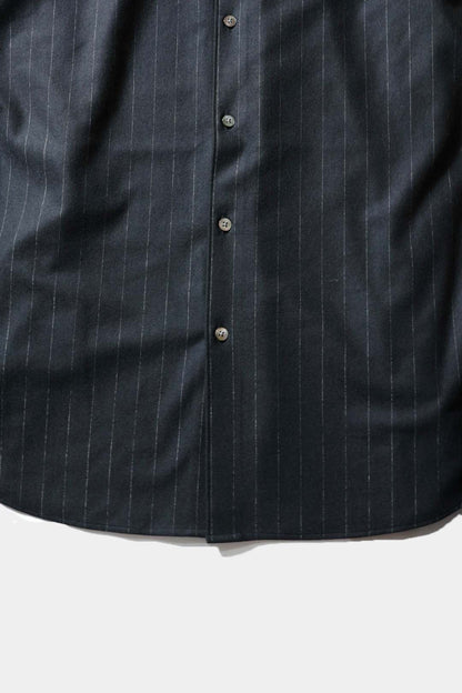 【KANEMASA PHIL.】36G Wool Stripe Ideal Shirt