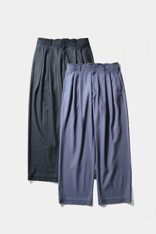 【KANEMASA PHIL.】36G Wool Stripe Trouser