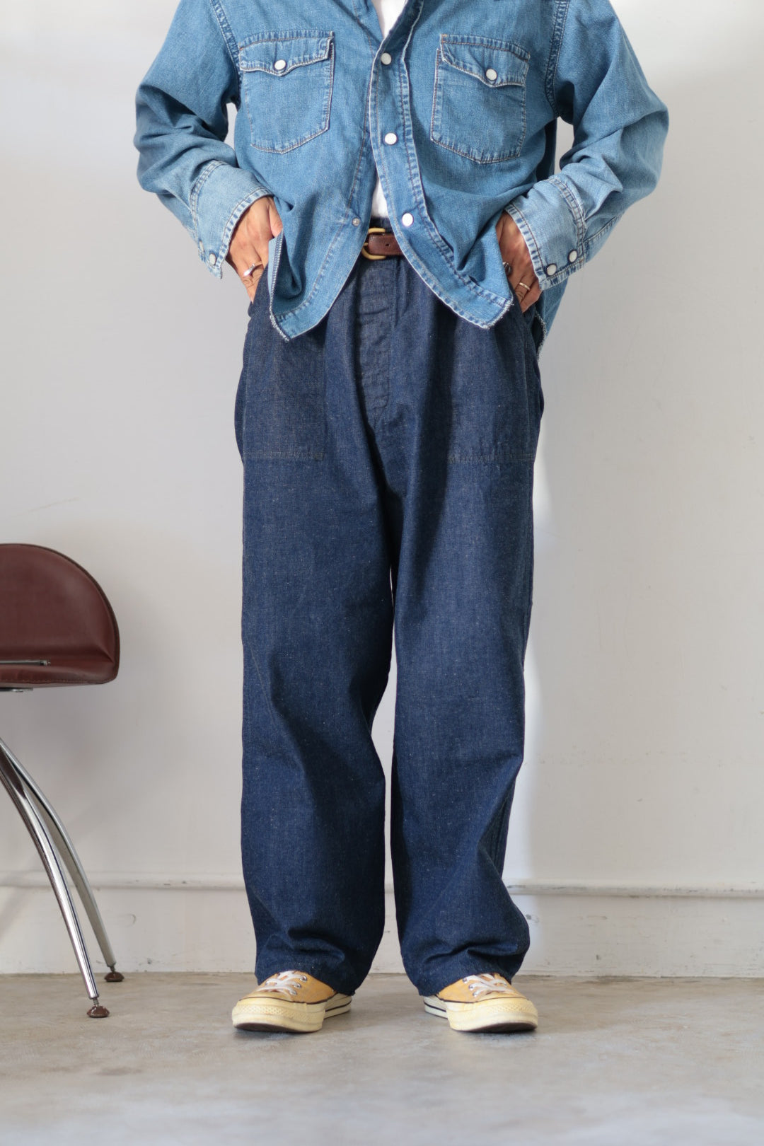 【KOOKY ZOO 】NM-MT UTILITY DENIM PANTS