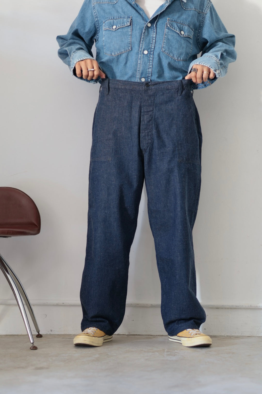 【KOOKY ZOO 】NM-MT UTILITY DENIM PANTS