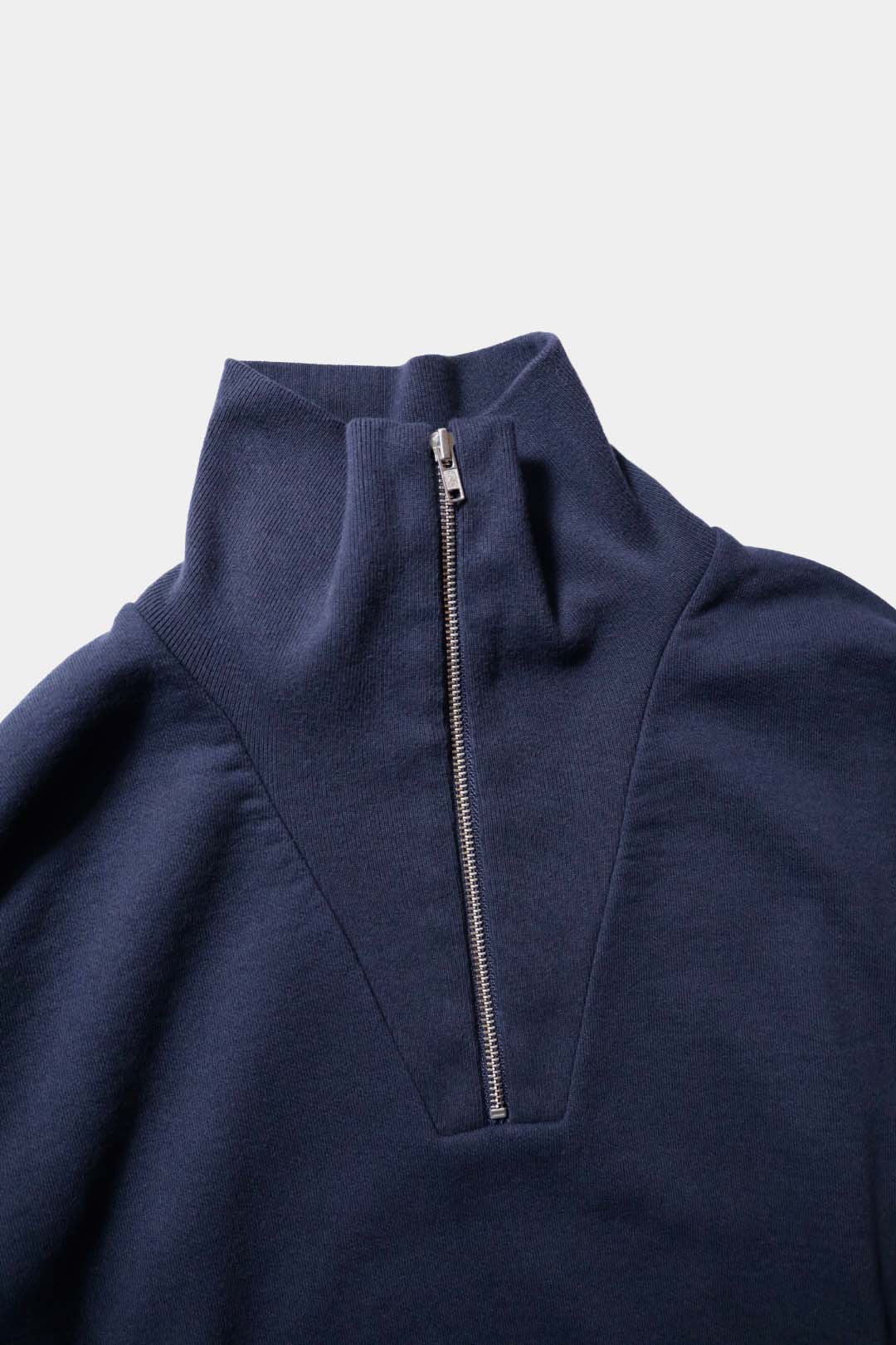 【Y】ORGANIC COTTON BLEND HEAVY WEIGHT FLEECE HALF ZIP