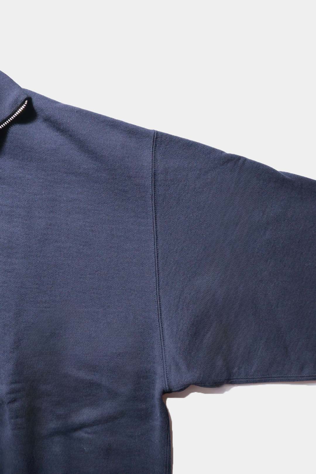 【Y】ORGANIC COTTON BLEND HEAVY WEIGHT FLEECE HALF ZIP