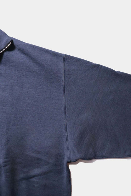 【Y】ORGANIC COTTON BLEND HEAVY WEIGHT FLEECE HALF ZIP