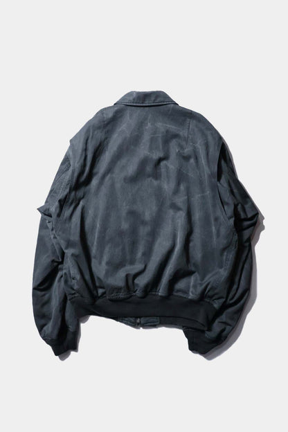 [YLÈVE]RAYON COTTON PIGMENT DYE BLOUSON