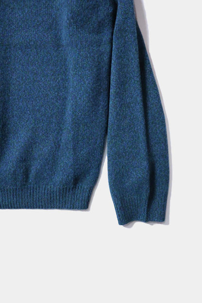 [YLÈVE] WOOL CASHMERE MELANGE KNIT V NECK PULL OVER