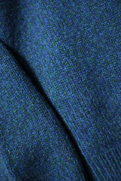 [YLÈVE] WOOL CASHMERE MELANGE KNIT V NECK PULL OVER