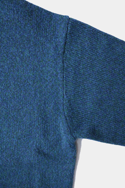 [YLÈVE] WOOL CASHMERE MELANGE KNIT V NECK PULL OVER