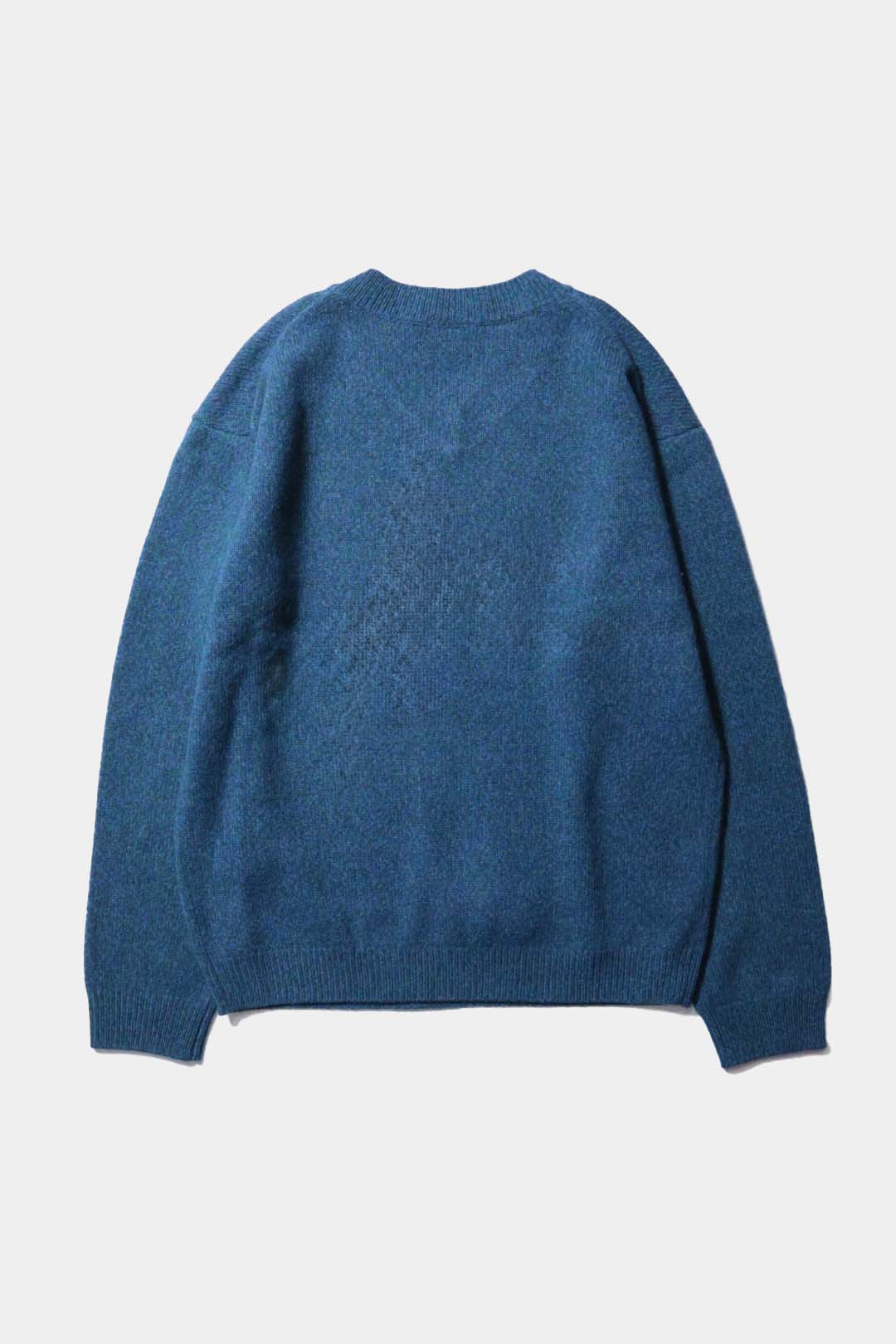 [YLÈVE] WOOL CASHMERE MELANGE KNIT V NECK PULL OVER