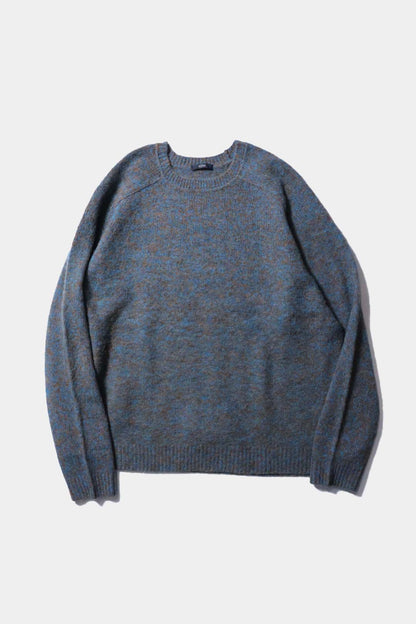 [YLÈVE] ITALIAN MERINO WOOL MELANGE KNIT PULL OVER