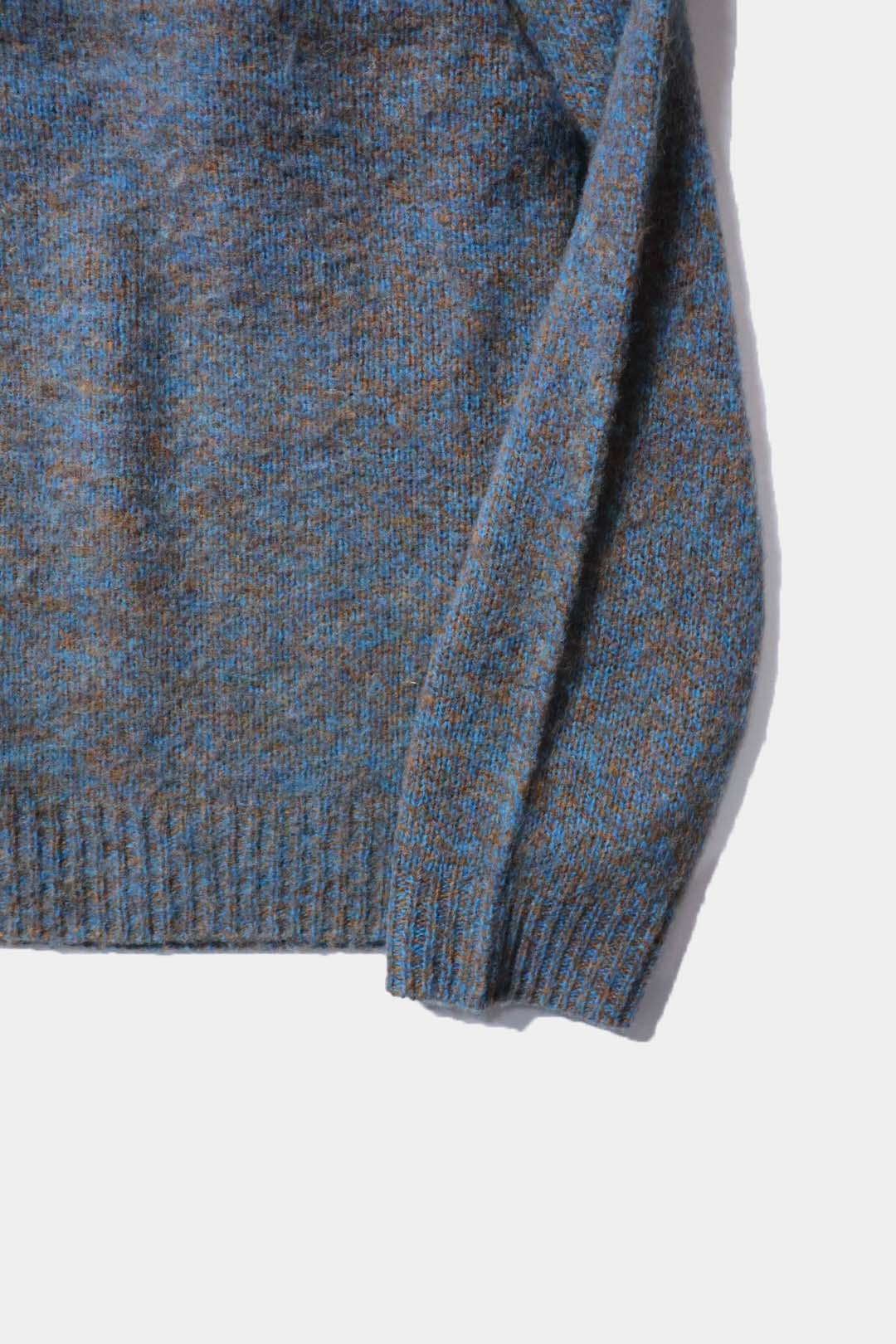 [YLÈVE] ITALIAN MERINO WOOL MELANGE KNIT PULL OVER