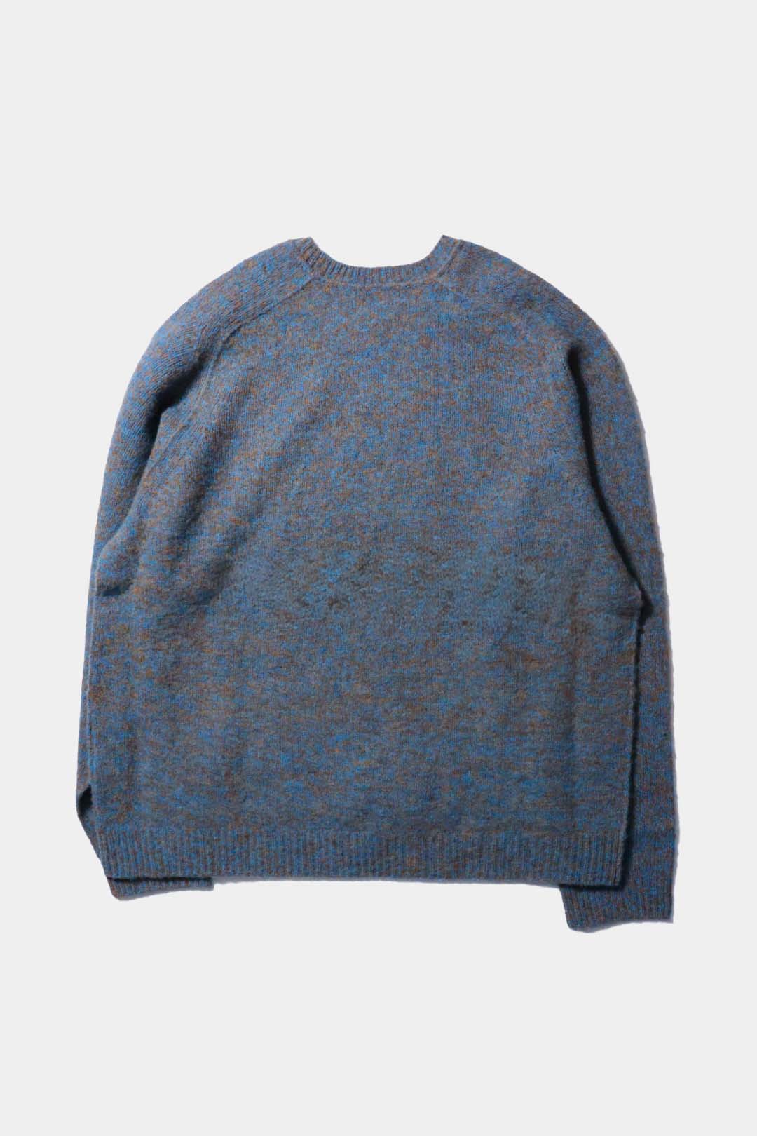 [YLÈVE] ITALIAN MERINO WOOL MELANGE KNIT PULL OVER