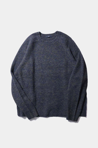 [YLÈVE] ITALIAN MERINO WOOL MELANGE KNIT PULL OVER