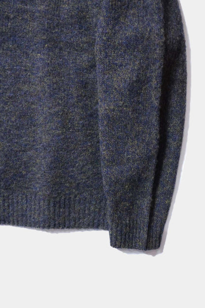 [YLÈVE] ITALIAN MERINO WOOL MELANGE KNIT PULL OVER