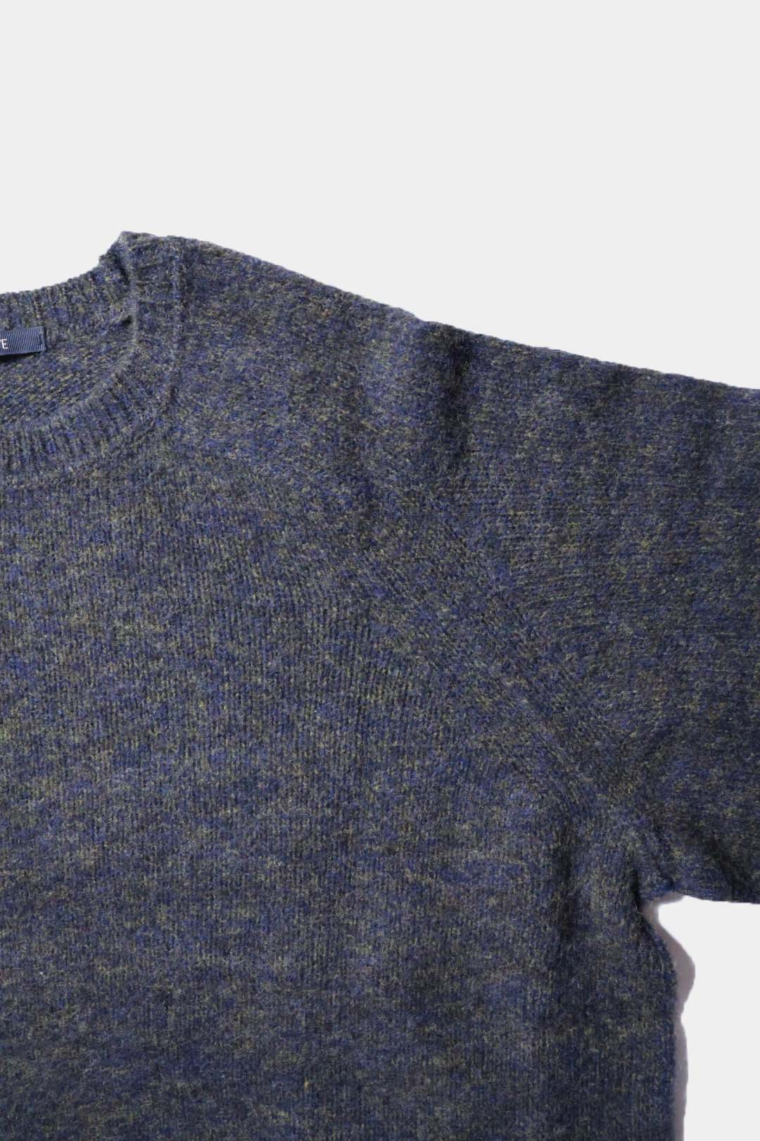 [YLÈVE] ITALIAN MERINO WOOL MELANGE KNIT PULL OVER
