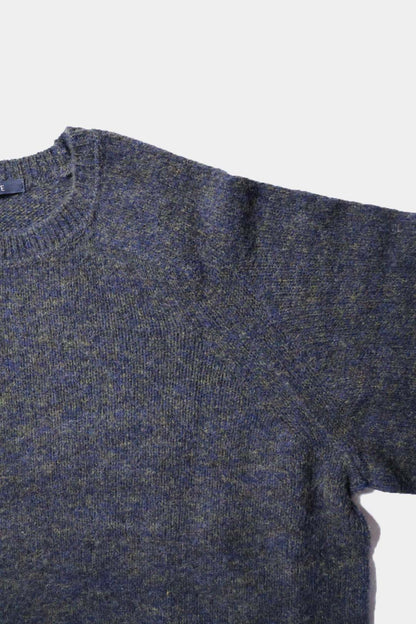 [YLÈVE] ITALIAN MERINO WOOL MELANGE KNIT PULL OVER