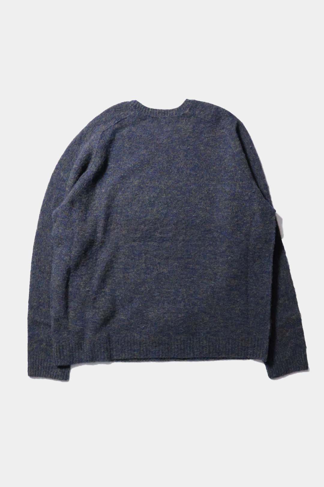 [YLÈVE] ITALIAN MERINO WOOL MELANGE KNIT PULL OVER