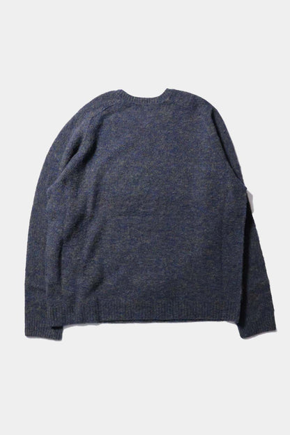 [YLÈVE] ITALIAN MERINO WOOL MELANGE KNIT PULL OVER