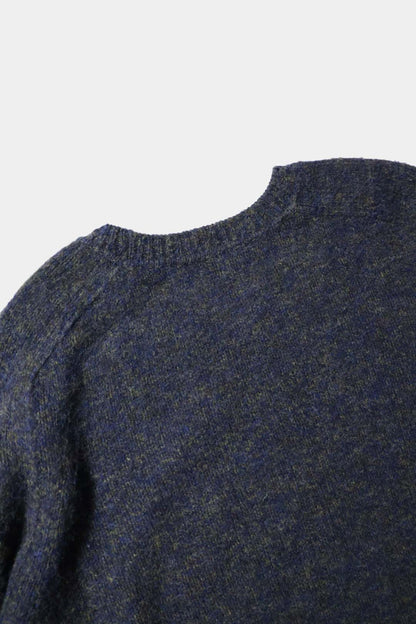 [YLÈVE] ITALIAN MERINO WOOL MELANGE KNIT PULL OVER